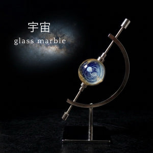 宇宙」ガラスマーブル -Blue01- – 宙フェス夜市