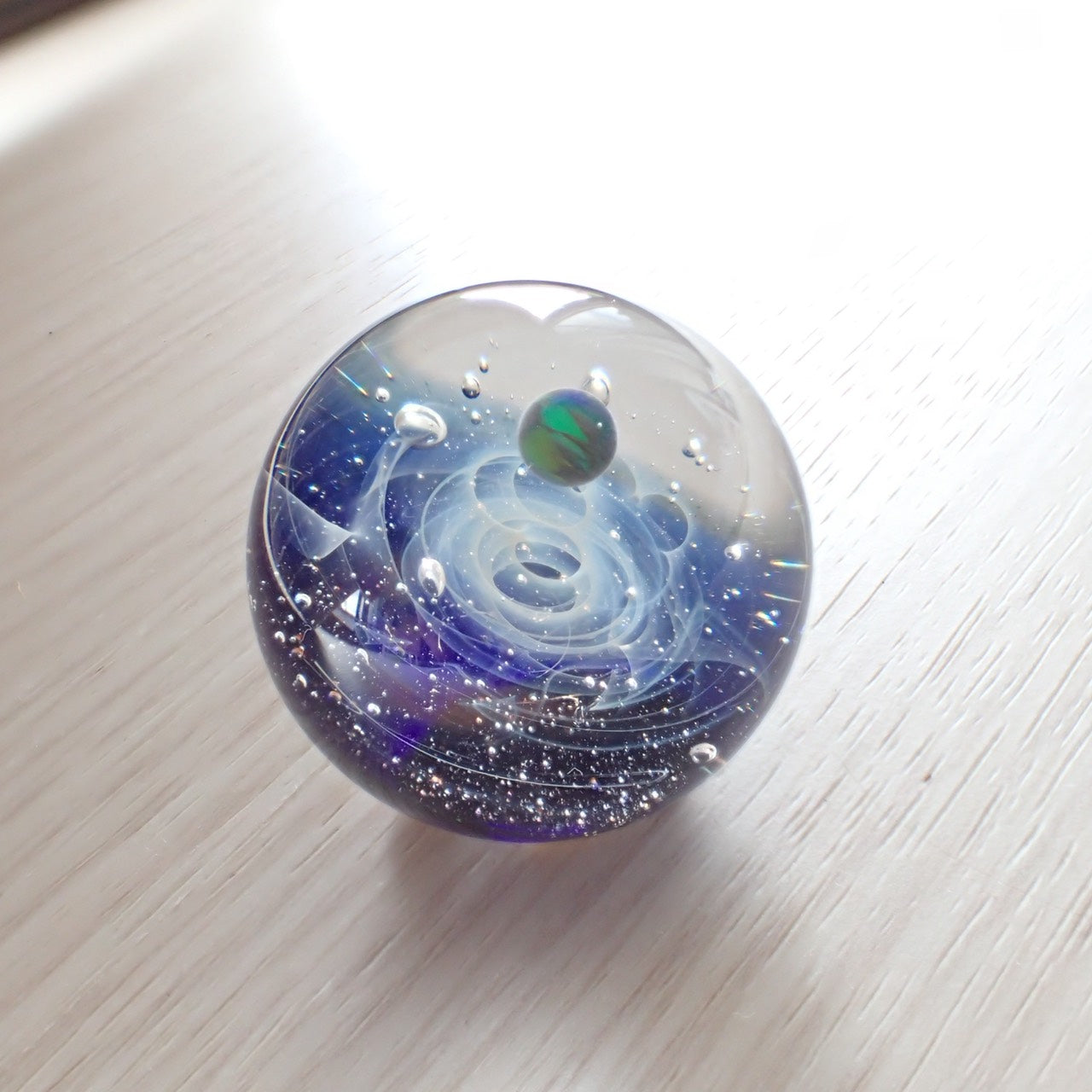 「宇宙」ガラスマーブル -Blue02-