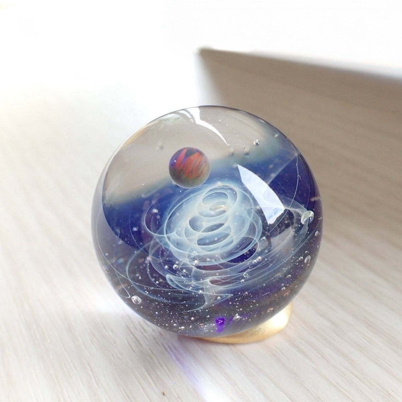 「宇宙」ガラスマーブル -Blue02-