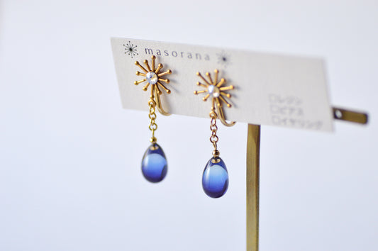 新色/夜の雫イヤリングorピアス-シャイン-