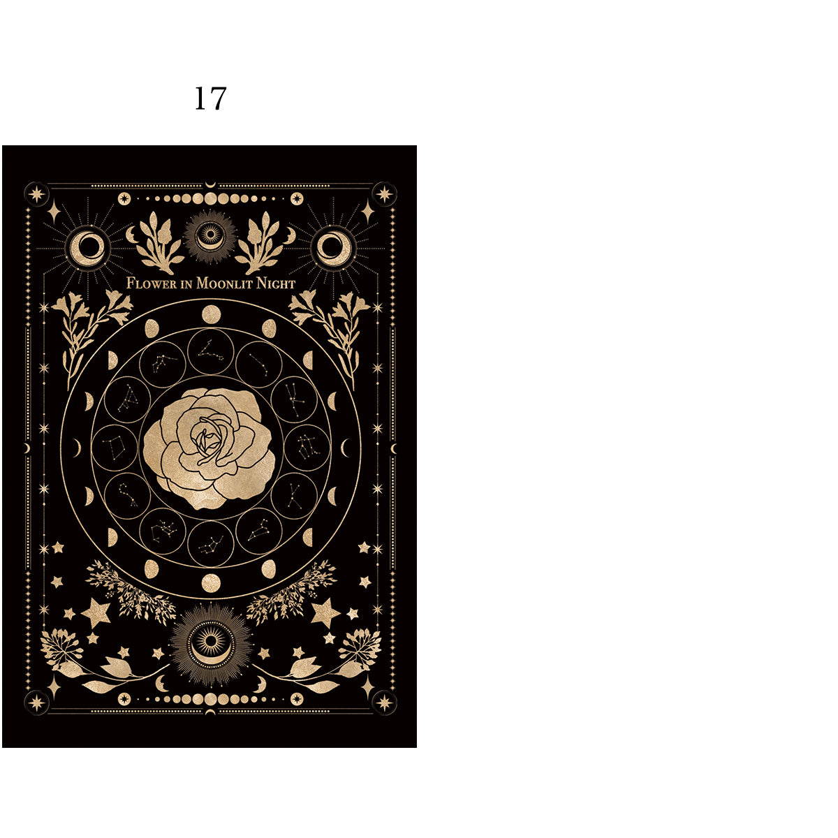 ポストカード18枚セット】空想天体古書・月の満ち欠け・12星座 氷の世界 – 宙フェス夜市
