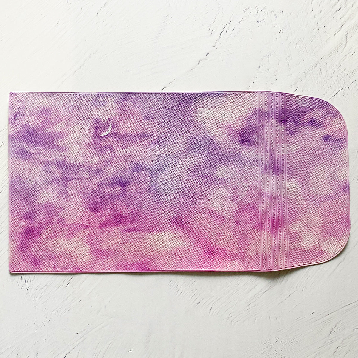 【ブックカバー】浅紫の空と三日月