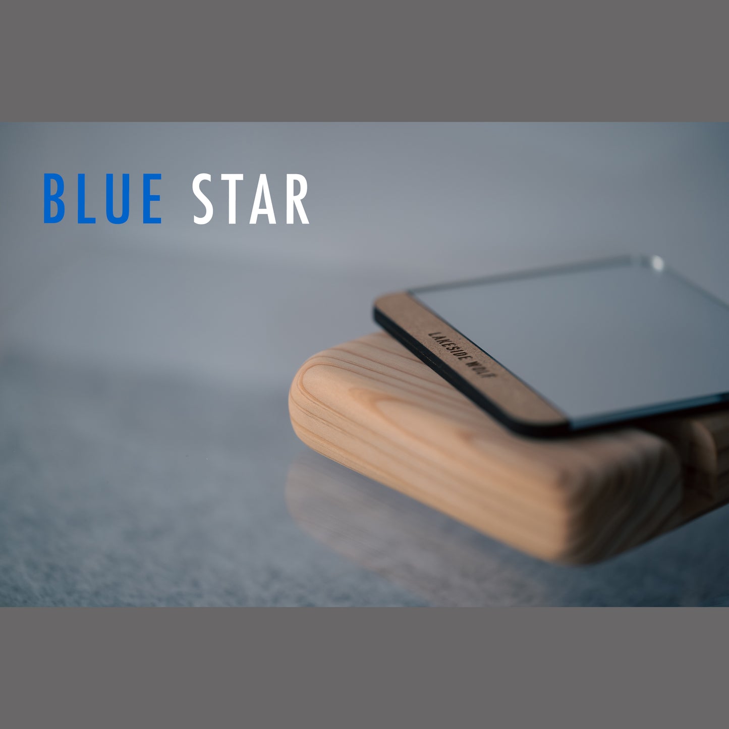 ミニマルミラー/スマホ＆タブレットスタンド　"BLUE STAR"