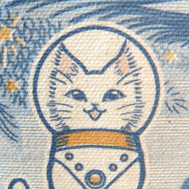 キャンバストートバッグSサイズ - 白猫印の宇宙食　おさかな味