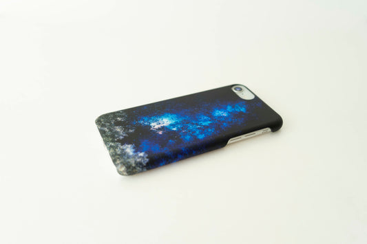 【スマホケース】青く輝く星空の、スマホケース