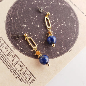 ラピス星のピアス/イヤリング – 宙フェス夜市